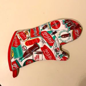 Vintage 90s Coca Cola oven mitt